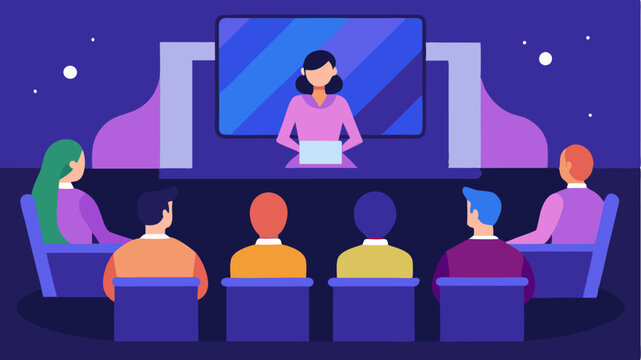 A livestreaming panel discussion taking place in an immersive digital environment with audience participation via chat.