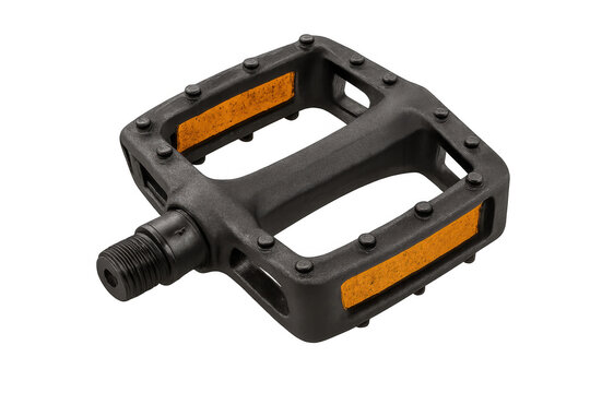 Bicycle pedal with reflector element, cycling equipment for safety and outdoor sports activity