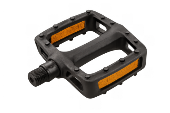 Bicycle pedal with reflector element, cycling equipment for safety and outdoor sports activity