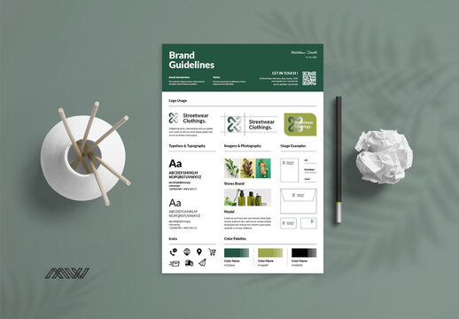 Brand Guidelines Poster Layout