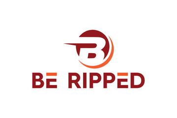 Be Ripped Fitness Sport Logo Design