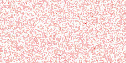 Fototapeta premium Turing Abstract Pattern, suitable for any business. White and red color diffusion reaction seamless pattern. abstract Reaction-diffusion or Turing pattern formation, coral reef, natural texture. 