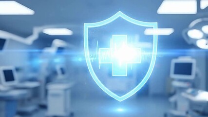 Medical healthcare protection shield technology innovation hospital equipment concept on transparent background - Powered by Adobe