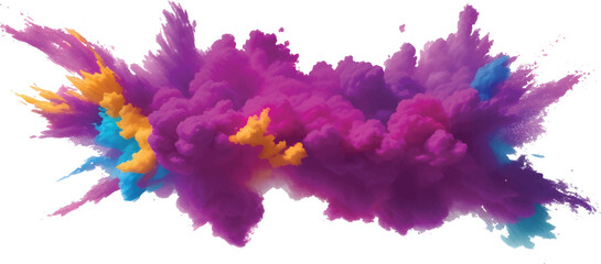 Colorful artistic ink splashes and watercolor blots on white paper texture create a vibrant abstract grunge pattern design element