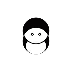Minimalist Abstract Face Icon Design