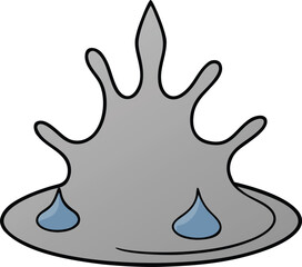 a-molten-metal-droplet-splash-shape-on-white-backg.eps