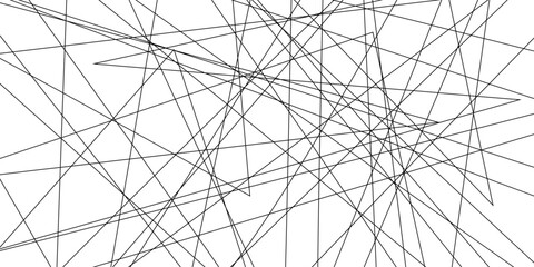 Random geometric line seamless pattern. Abstract black lines with white background. Creative and geometric shape with luxury pattern and paper texture design. colorful outline monochrome texture. 