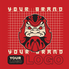 Premium Vector | Japanese festival cultural daruma	