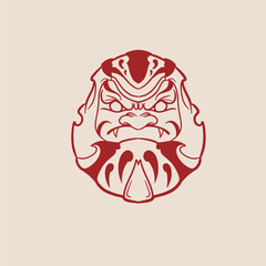 Premium Vector | Japanese festival cultural daruma	