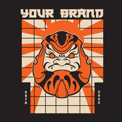 Premium Vector | Japanese festival cultural daruma	