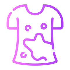 dirty shirt gradient icon