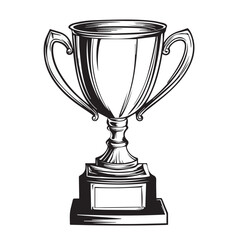 gold trophy cup isolated