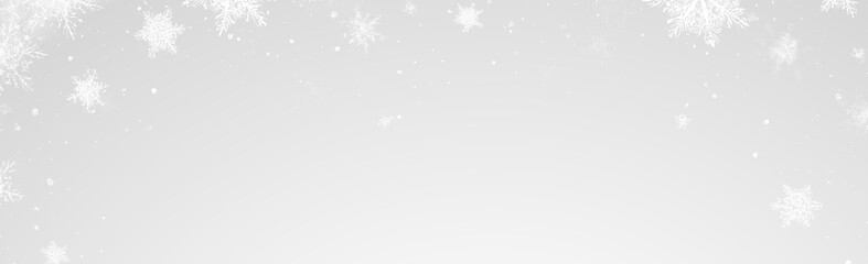 Frostwork. Decorative ice crystals frame on transparent background
