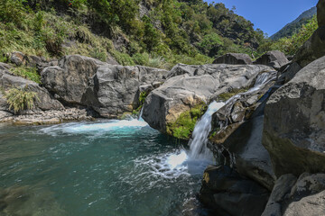 Beautiful Trails And River Tracing To Shuiyun Waterfall and Dashimen Waterfall Along Wenshui River, Taian, Miaoli, Taiwan