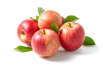 Isolated rose apples on a white backdrop