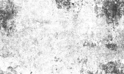 Abstract grunge texture with distressed concrete surface and weathered stone pattern, black and white monochrome background for design isolated on transparent background