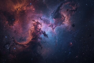 Obraz premium Abstract fantasy art with a cosmic space background