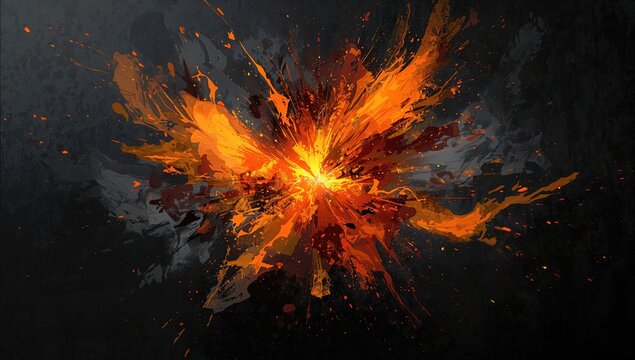 The dance of fire in the night