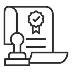 Compliance Icon Single Vector Collection 