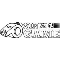 a vector of soccer typography