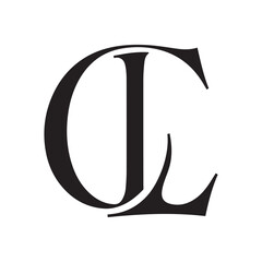 Thin Black CL Logo Representing Refined Structure and Contemporary Style