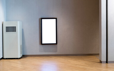 Fototapeta premium Blank picture frame on the wall