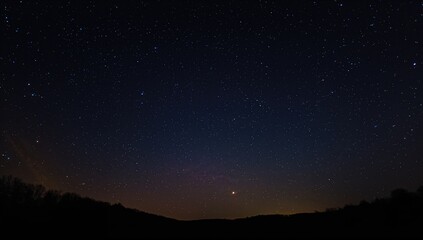 Fototapeta premium Nighttime starry sky