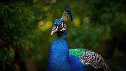 Peacock Close-Up Shot