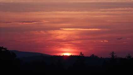 Obraz premium Evening vistas and celestial views