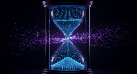 Digital Hourglass: Flow of Time, Data, and Transformation