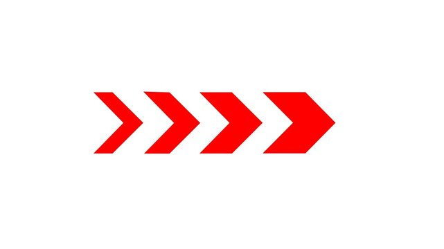 Vector direction arrow sign animation indicating backward motion, perfect for application interface and navigation.
