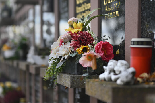 friedhof, grabdekoration