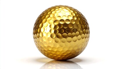Golden Golf Ball - A Symbol of Success and Achievement.