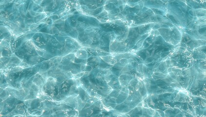 Fototapeta premium Endless Pattern of Blue-Green Ocean Water Texture