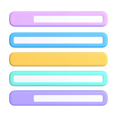 Fototapeta premium Vibrant Collection of Colorful Banner Elements on Transparent Background