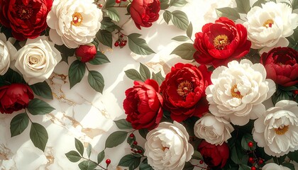 花びらが織りなす優雅でロマンティックなデザインスペース