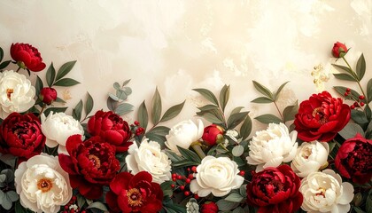 花びらが織りなす優雅でロマンティックなデザインスペース