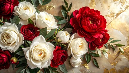 花びらが織りなす優雅でロマンティックなデザインスペース