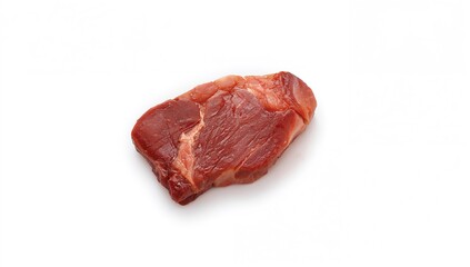 Fototapeta premium Slice of beef steak isolated on a white surface