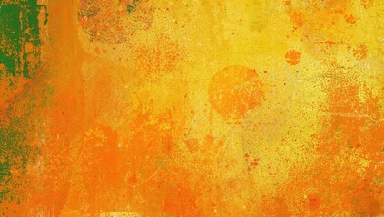 Vibrant abstract background featuring grainy texture in shades of orange, yellow, gold, and green for header or banner design.