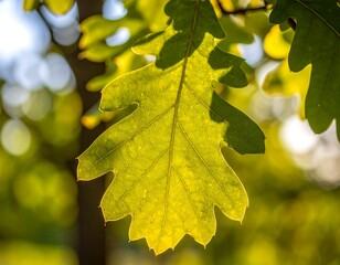 Close-up of vibrant autumn leaf