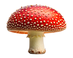 Amanita muscaria Fly Agaric mushroom with white spots and red cap
