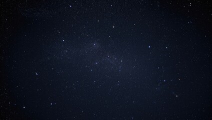 Fototapeta premium Night sky filled with stars as the backdrop. Deep cosmic darkness