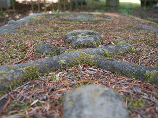 détail d'une tombe pirate