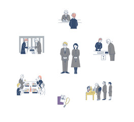 仏事のさまざまなイメージ　セット6