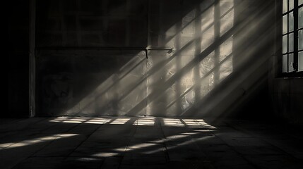 old window light rays 