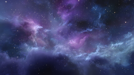 Fototapeta premium A breathtaking cosmic vista featuring a symphony of nebula and stars, displaying a vibrant display of colors across the cosmos.