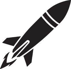 Missile and its destruction illustration vector art