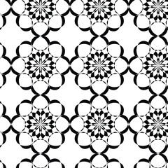 set of seamless floral patterns