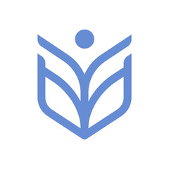 Letter F monogram with dynamic forward bar representing finance, future, and progress brand.